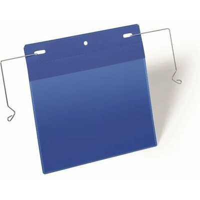 Logistické vrecko, A5, na šírku, DURABLE, s drôtom, tmavomodré