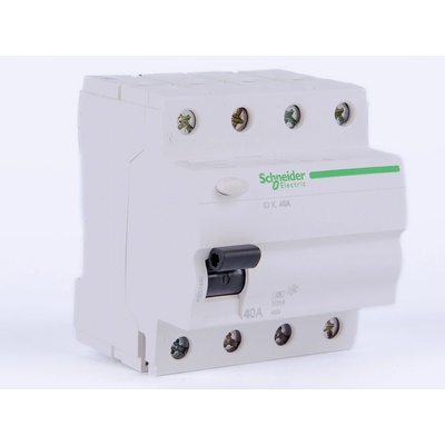Schneider Electric 4P 40A 30mA 6kA A9Z01440