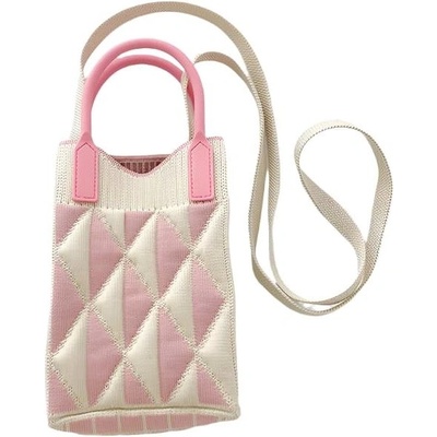 Annam Mini taška crossbody růžový trojúhelník 25 × 11 cm