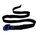 Camp Webbing Belt Black/Blue