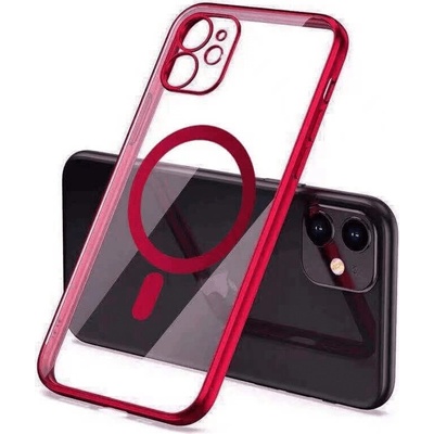 Pouzdro SES MagSafe silikonové Apple iPhone 12 Pro Max - červené