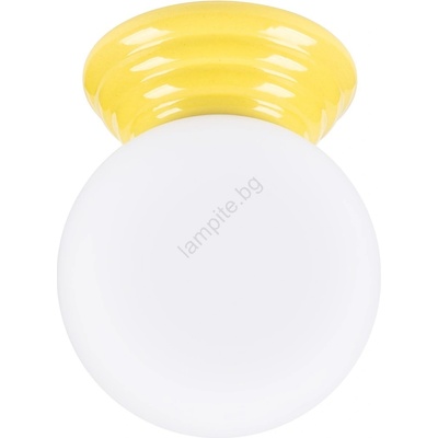 Sollux SL. 1898 - Плафон за баня ZORI 1xG9/8W/230V Ø 12 см IP44 жълт (SLX1579)