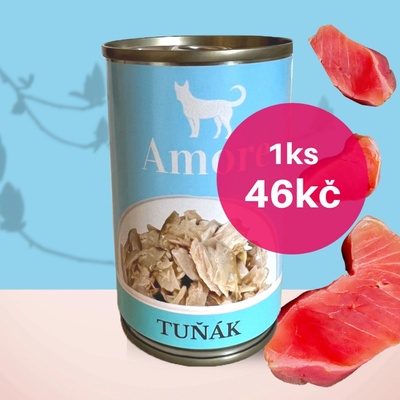 Amore dog tuňák 24 x 140 g