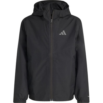 adidas Terrex Детско водоустойчиво яке adidas Terrex Kid's MT 2L Rain Jacket Waterproof jacket - Black / Black - размер 116 (EU) (703-6886-0111)