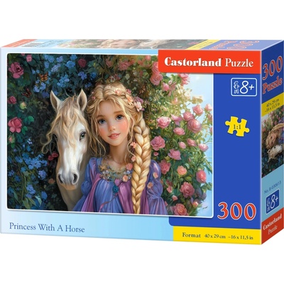 Castorland Princezna a kůň 300 dílků
