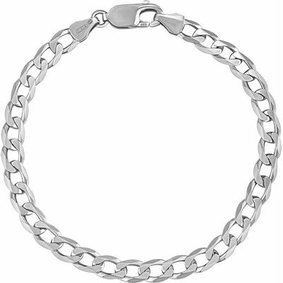 SILVEGO Stříbrný náramek Curb Pancr 5,1 mm FNNS1051BS