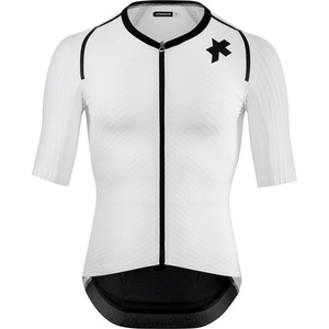 ASSOS Мъжка фланелка с къс ръкав за колоездене ASSOS RSR Bolide Jersey S11 Cycling jersey - White Series - размер XXL (056-4004-0116)