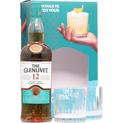 The Glenlivet 12y 40% 0,7 l (darčekové balenie 2 poháre)