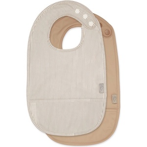 Cam Cam Copenhagen Бежови детски лигавници 2 бр. Classic Stripes Camel - Cam Cam Copenhagen (925-P88-000-WW)