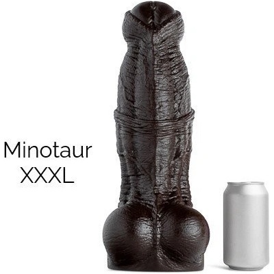 Mr. Hankey’s Toys Minotaur XXXL prémiové silikonové dildo s Vac U Lock 37,6 x 7 - 11,4 cm