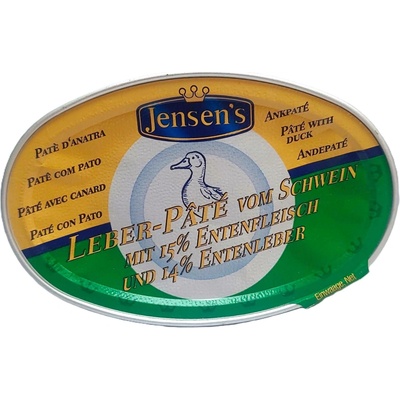 JENSEN´S Leber Pâté vom Schweinfleisch mit Entenfleisch und Entenleber 80 g