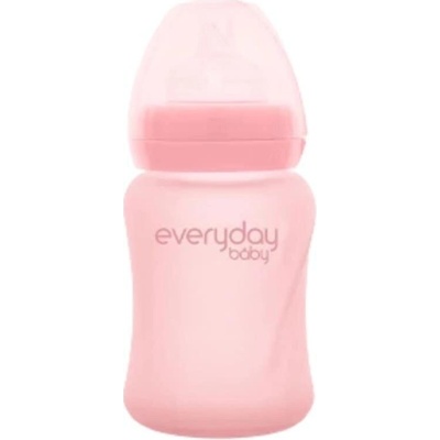 Everyday Baby fľaša sklo chránená pred rozbitím rose pink 150 ml