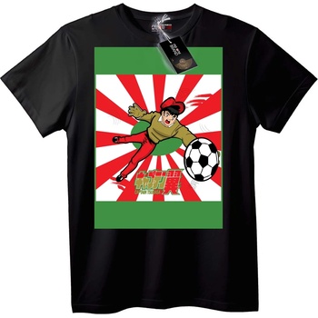 NOONEBRAND Тениска Captain Tsubasa - M, Black
