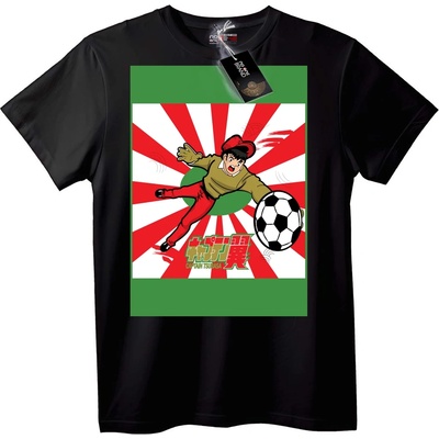 NOONEBRAND Тениска Captain Tsubasa - M, Black