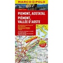 Itálie Piemont,Aostata mapa