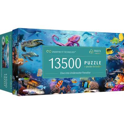 Trefl - Puzzle Dive into Underwater Paradise - 13 500 piese