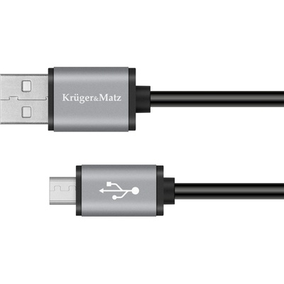 Kruger & Matz KM1236 USB/micro USB, 1,8m, černý