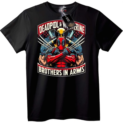 NOONEBRAND Тениска Deadpool & Wolverine: Братя по оръжие - 6XL, White