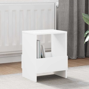 vidaXL Етажерка за списания Бяло 35 x 30 x 45 см (890968)