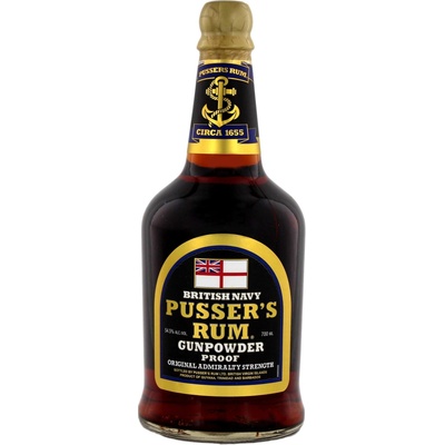 Pusser's Rum Gunpowder Proof 54,5% 0,7 l (holá láhev)