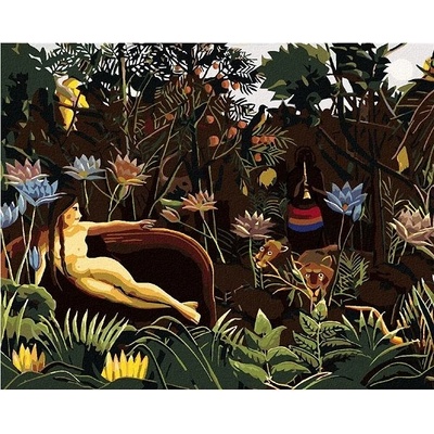 zuty Malování Podle Čísel Sen Henri Rousseau 80 x 100 Cm Plátno