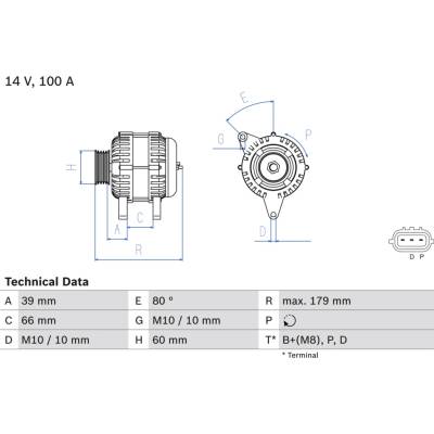 Alternátor BOSCH 0 986 083 970
