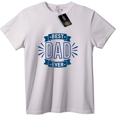 NOONEBRAND Тениска Най-добрият татко - 5XL, White