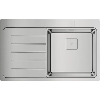 Teka Мивка Teka Zenit RS15 1C 1E, Лява, Ляв отцедник, Aвт. клапан, за шкаф, 50 см, Инокс (115100005)