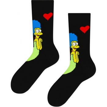 Frogies dámské ponožky Simpsons Love černá