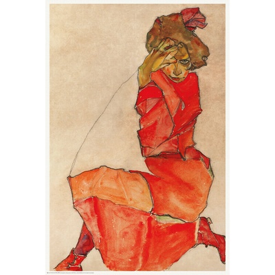 Plagát, Obraz - The Lady in Red, 61 × 91.5 cm