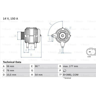 Alternátor BOSCH 0 986 080 580
