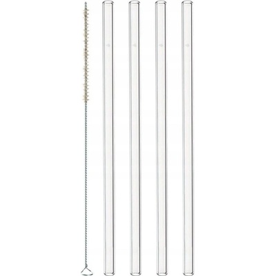 Leonardo Skleněná brčka 20 cm 4 ks – Sleviste.cz