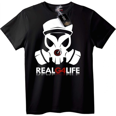 NOONEBRAND Тениска Истински Живот - XL, Black
