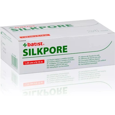 Silkpore náplast fixační umělé hedvábí 5 cm x 9,15 m