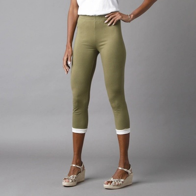 3/4 legíny s pružným pásom bronzová/slonová kosť