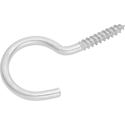 Šroubovací hák zahnutý pozinkovaný pr. 2,6 x 30 mm, 8 ks