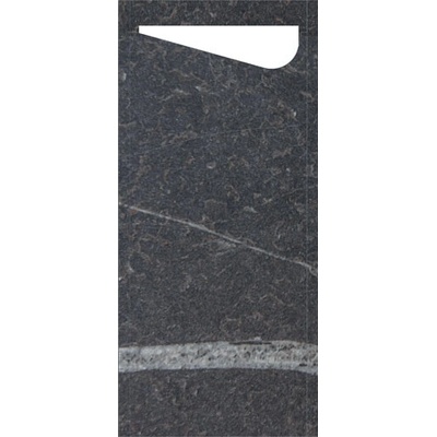 DUNI Sacchetto servítka 190x85 mm marble čierna