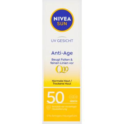 Nivea слънцезащитен крем против стареене Q10 SPF 50