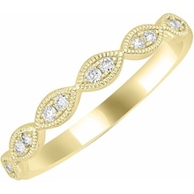 Eppi Stříbrný eternity prsten s lab-grown diamanty Talita R44339