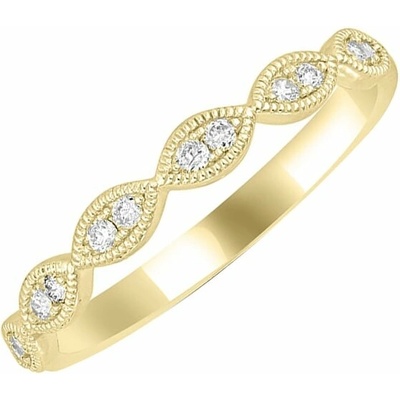 Eppi Stříbrný eternity prsten s lab-grown diamanty Talita R44339