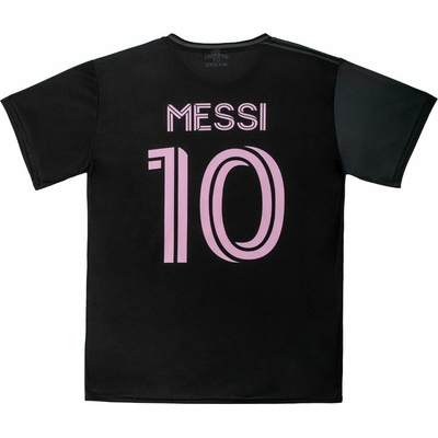 Sportdres Černý fotbalový dres Messi Miami 10