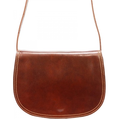 FLORENCE Kožená kabelka FLORENCE Sarah hnedá