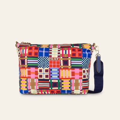 Oilily Tartan Tape Milly Cross Body 25 cm Wedgewood