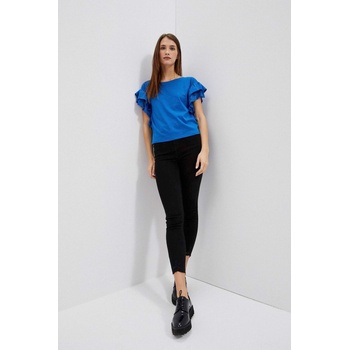 Moodo Прилепнали дънки с разкъсан подгъв Moodo Moodo | Cheren | ЖЕНИ | S