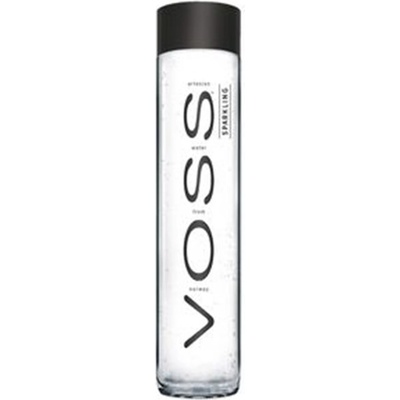 Voss Perlivá prémiová voda černá sklo 800 ml