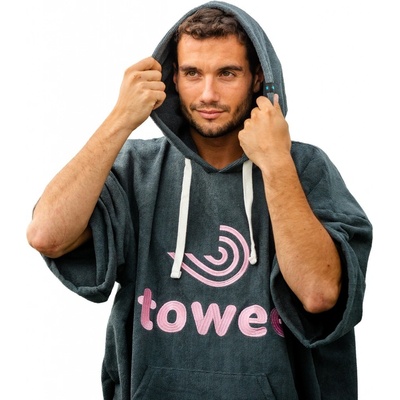 Towee Surf pončo Towee růžová, 80 x 115 cm