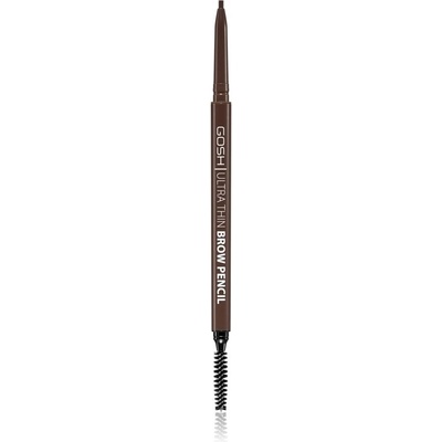 Gosh Ultra Thin precízna ceruzka na obočie s kefkou 003 Dark Brown 0,35 g