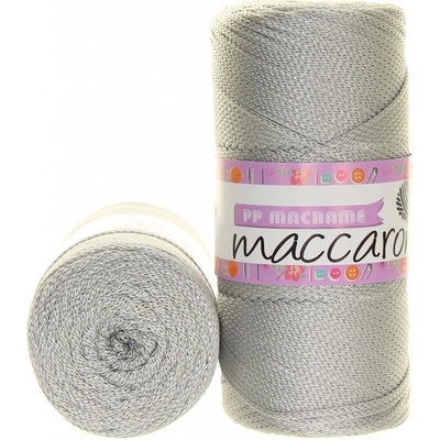 Maccaroni PP Macrame 060 stříbrná