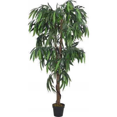 vidaXL Umělý mangovník 900 listů 180 cm zelený