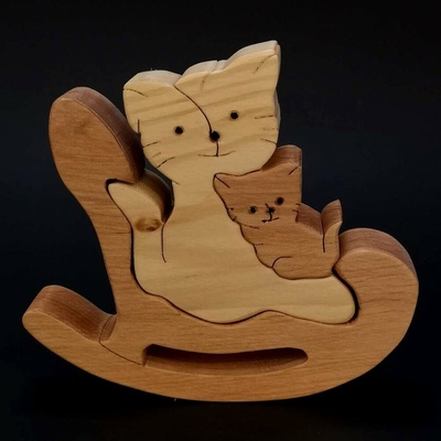 Amadea puzzle hojdacia mačka 14 cm 27745-OL